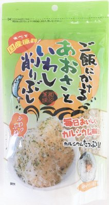 ご飯にかけるあおさといわし削りぶし