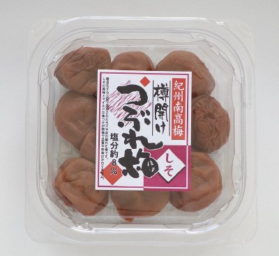紀州南高梅　樽開けつぶれ梅　しそ