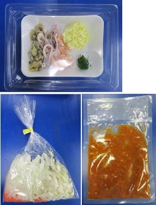 ３種魚介のトマトチーズリゾット風