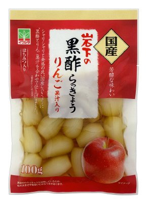 国産岩下の黒酢らっきょうりんご果汁入り