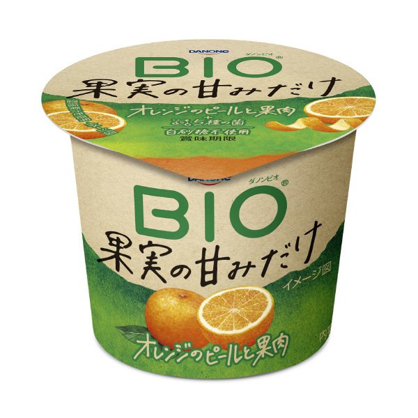 ダノンビオ　果実の甘みだけ　オレンジのピールと果肉