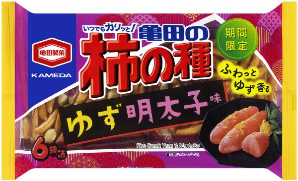 亀田の柿の種ゆず明太子味６袋詰