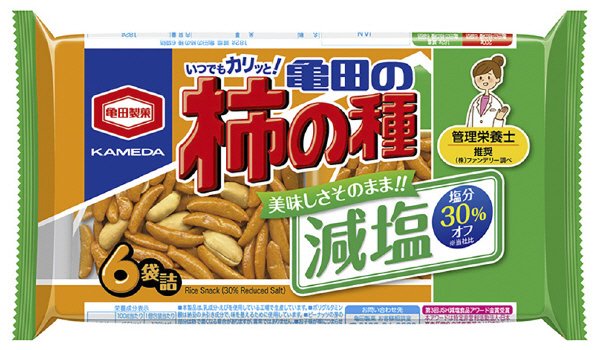 減塩亀田の柿の種６袋詰