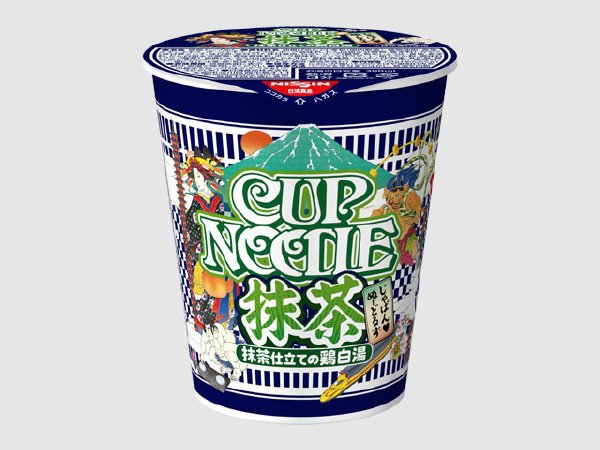 カップヌードル　抹茶　抹茶仕立ての鶏白湯
