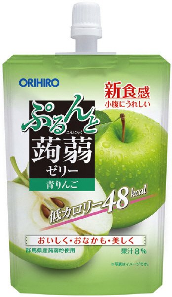 ぷるんと蒟蒻ゼリーＳＴ　青りんご