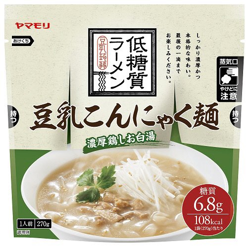 豆乳こんにゃく麺　濃厚鶏しお白湯