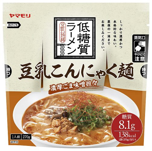 豆乳こんにゃく麺　濃厚ごま味噌担々