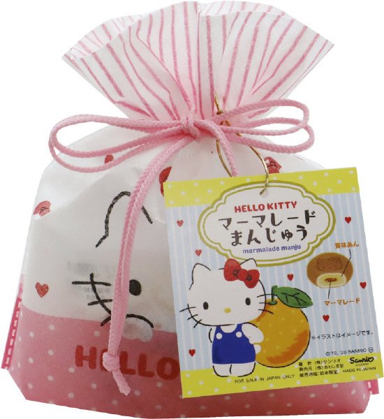 ハローキティ　マーマレードまんじゅう巾着3個入