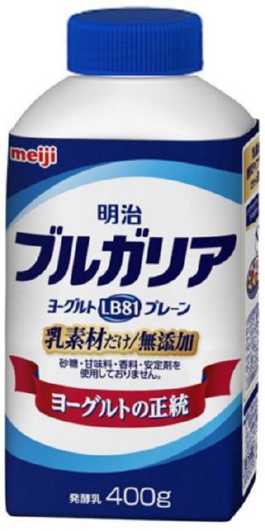 明治ﾌﾞﾙｶﾞﾘｱﾖｰｸﾞﾙﾄLB81ﾌﾟﾚｰﾝ乳素材だけ/無添加