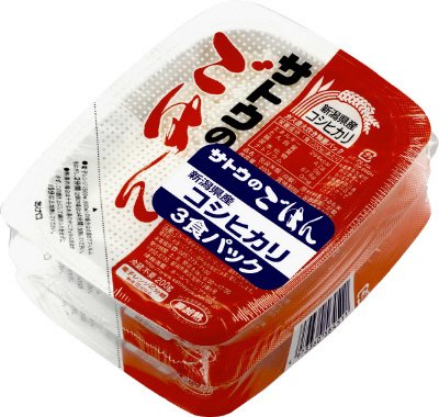 新潟県産コシヒカリ3食パック