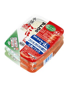 コシヒカリ小盛り3食パック