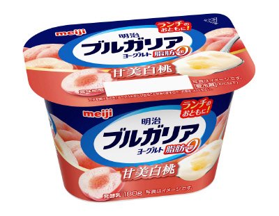 ブルガリアヨーグルト脂肪0甘美白桃