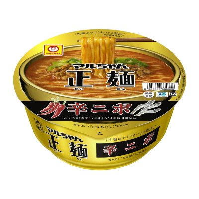 マルちゃん正麺　カップ　辛ニボ