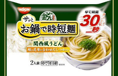 日清のどん兵衛　サッとお鍋で時短麺　関西風うどん　２人前