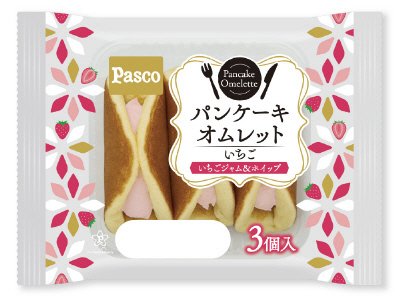 パンケーキオムレット　いちご