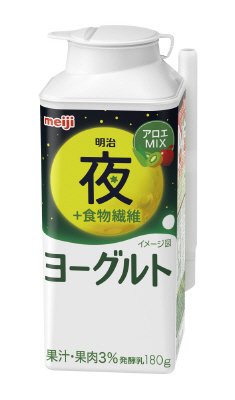 夜においしくのむヨーグルト+食物繊維アロエミックス