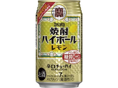 タカラ「焼酎ハイボール」＜レモン＞３５０ＭＬ糖質ゼロ強化＆キャンペーン訴求缶・ケース