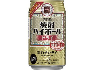 タカラ「焼酎ハイボール」＜ドライ＞３５０ＭＬ糖質ゼロ強化＆キャンペーン訴求缶・ケース
