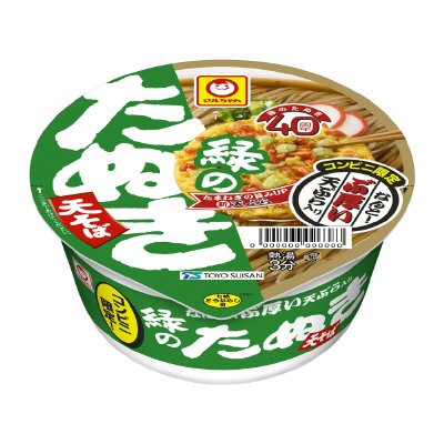 緑のたぬき天そば　ぶ厚い特製天ぷら入り　東