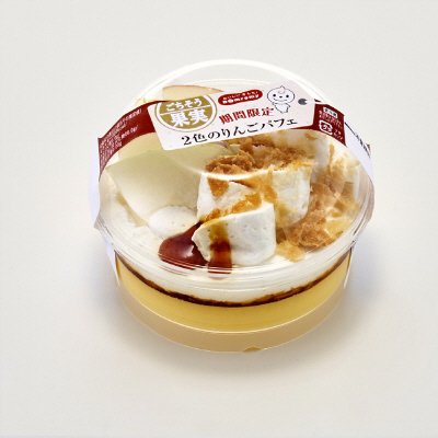 ごちそう果実　２色のりんごパフェ