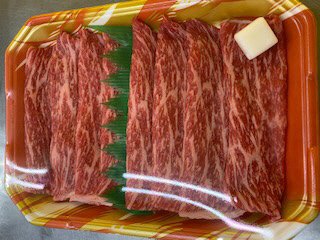 岡山県産黒毛和牛モモカタすき焼き用