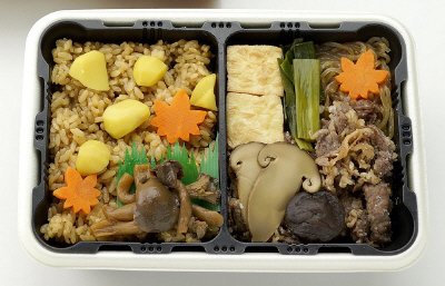 あっちっち松茸すきやき栗ごはん