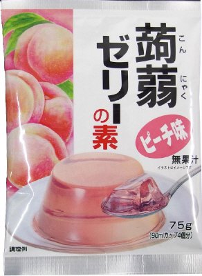 蒟蒻ゼリーの素ピーチ味