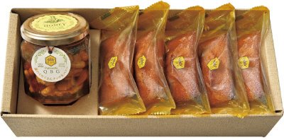 パティスリーＱＢＧ　森のぐだくさんナッツのはちみつ漬け＆フィナンシェ