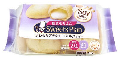 糖質を考えたふわもちプチシュー・ミルクティー