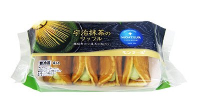 宇治抹茶のワッフル