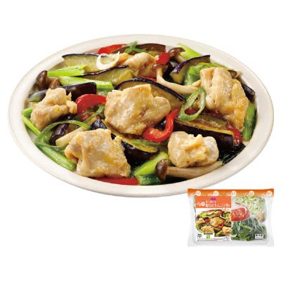 鶏肉となすのしょうが炒めキット