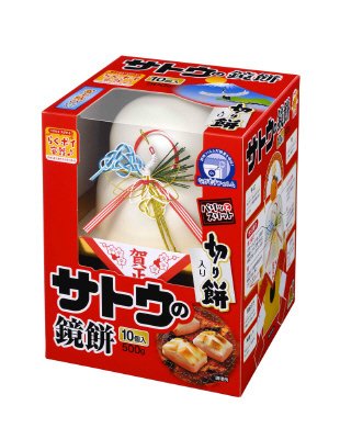 サトウのサッと鏡餅　切り餅入り　中