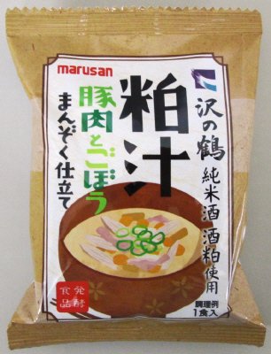 粕汁　豚肉とごぼう　まんぞく仕立て