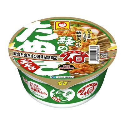 緑のたぬき天そば　４０周年記念商品