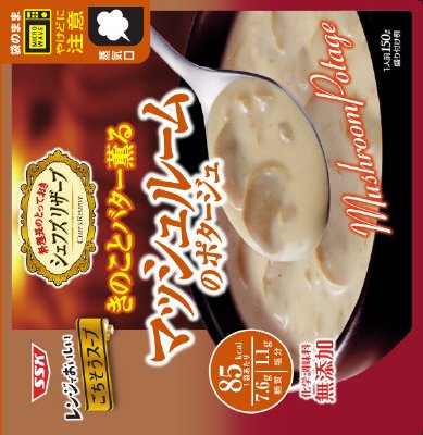 レンジでおいしいごちそうスープマッシュルームのポタージュ