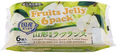 フルーツゼリー6パック　山形県産ラ・フランス