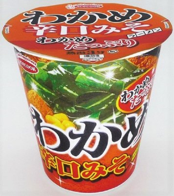 タテロング　わかめラーメン　辛口みそ　わかめたっぷり