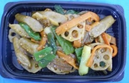 九条ねぎと根菜の甘辛和え