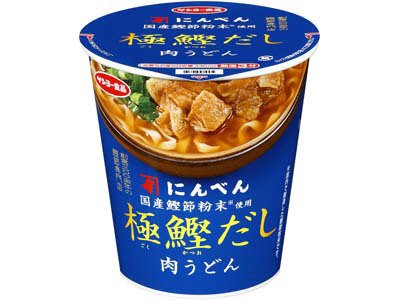 にんべん　国産鰹節粉末使用　極鰹だし肉うどん