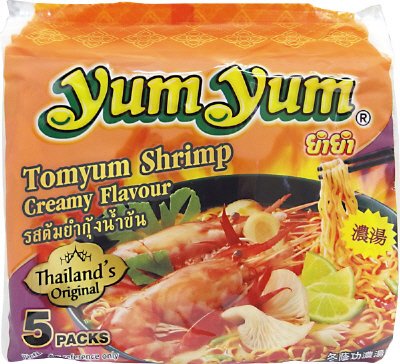 インスタントラーメントムヤムシュリンプクリーム味５Ｐ