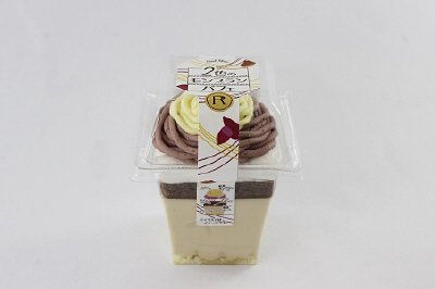 ２色のモンブランパフェ