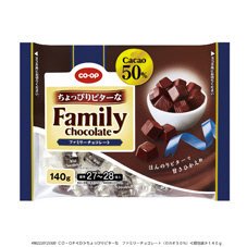 ちょっぴりビターな　ファミリーチョコレート（カカオ５０％）