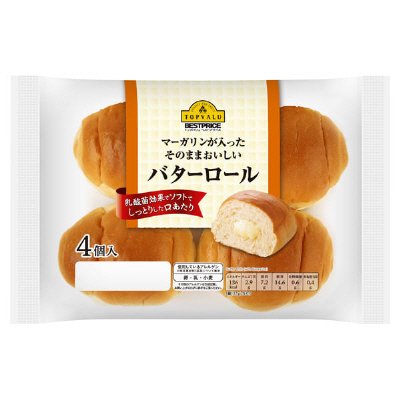 ＢＰマーガリンが入ったそのままおいしいバターロール