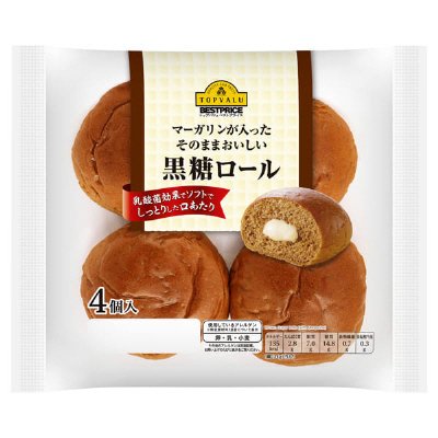 ＢＰマーガリンが入ったそのままおいしい黒糖ロール