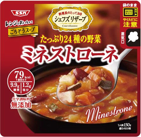 レンジでおいしい　ミネストローネ