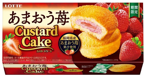 カスタードケーキ＜あまおう苺＞