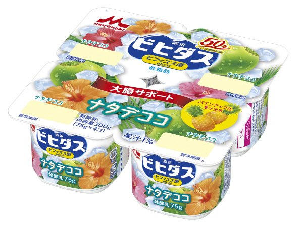 ビヒダスヨーグルト　ナタデココ　４ポット
