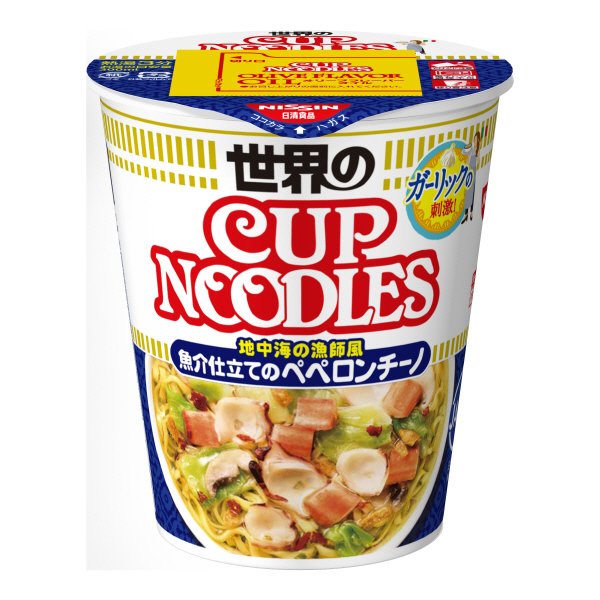 カップヌードル　魚介仕立てのペペロンチーノ