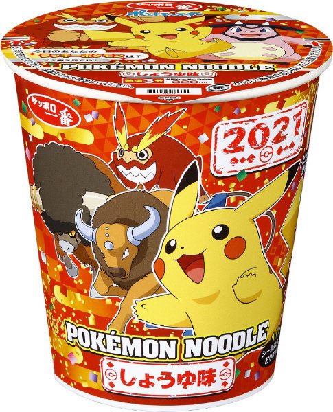 サッポロ一番　タテ型ポケモンヌードル　しょうゆ味