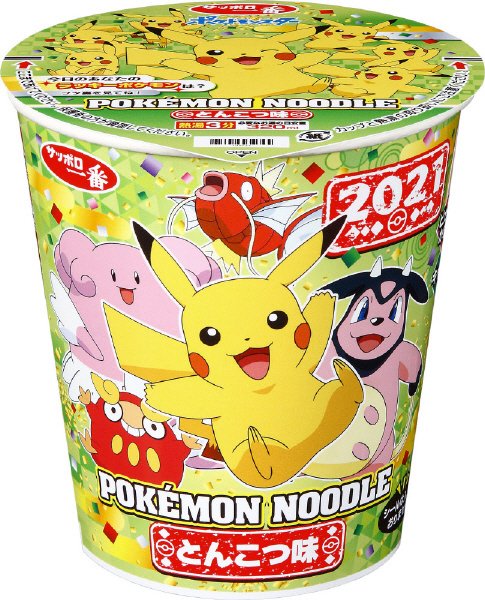 サッポロ一番　タテ型ポケモンヌードル　とんこつ味